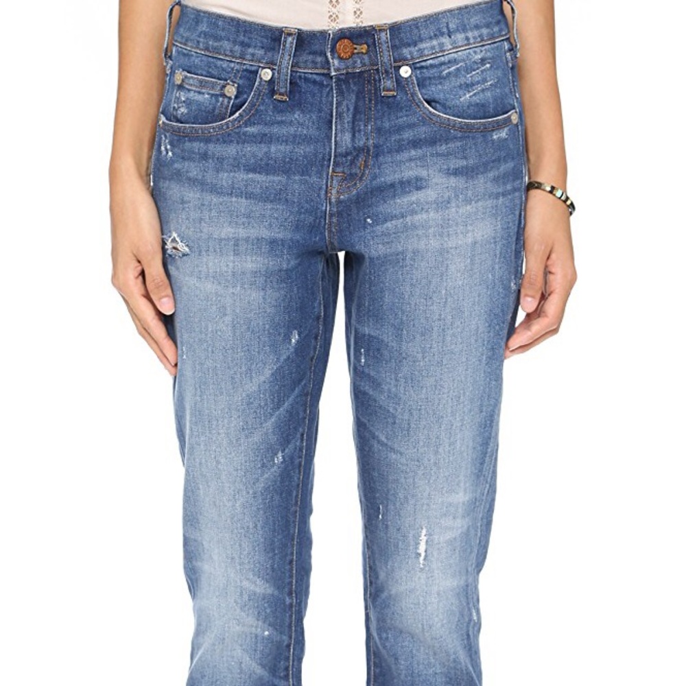 Madewell The Slim Boyfriend Distressed Retail $128